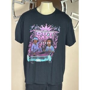 OutKast Two Dope Boyz In A Cadillac ATLiens Graphic Shirt Black XXL 2XL Official
